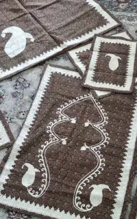 ترمه و پارچه های قلاب دوزی