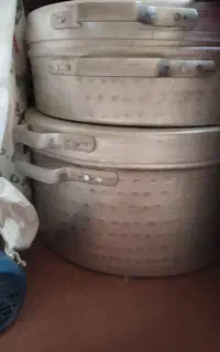 دیگ برنجی و خوراکی بدون استفاده