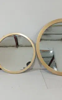 ست آینه قاب گرد به صورت تکی و پکی