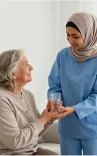 نیازمند پرستارسالمند خانم