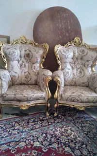 یک دست مبل ۹ نفره سلطنتی با چوب راش تاضمنی