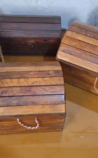 صندوقچه بله برون جنسش چوب گردو