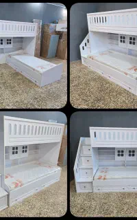 تخت دوطبقه مدل 7 چوبین پلاس