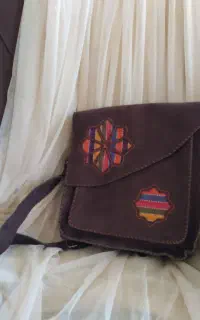 کیف دستدوز چرم مصنوعی
