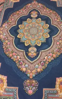دوعدد روفرشی شش متری آبی کاربنی برند ترمه
