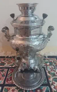 سماور گازی با سینی