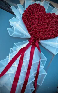 گل رز روبانی شیک هدیه ای خاص