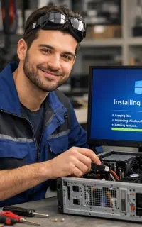 تعمیر‌ات کامپیوتر‌،لپتاپ درمحل/نصب ویندوز/شبکه