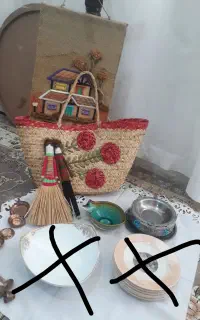 سبد گل برجسته وتابلو دستبافت شیک
