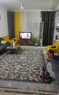 فرش 12متری و9متری کرم جفت