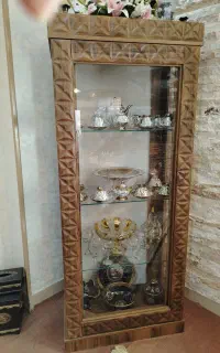 کمد ویترین چوبی نو نو