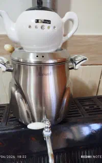 کتری سماوری همراه با قوری