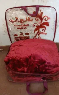 پتو نیکوبافت تک نفره زرشکی