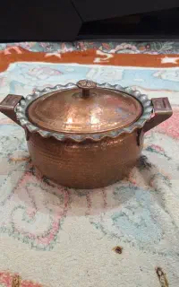 قابلمه مسی قدیمی سالم سنگین