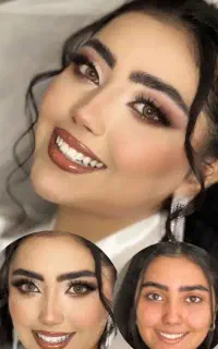 میکاپ شینیون حرفه ای عروس/محفلی vip