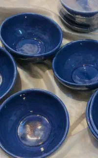کاسه سرامیکی طرح سنتی آبی