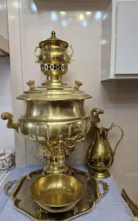 سماور زغالی برنز نو