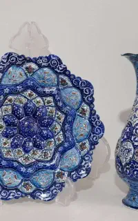 ست گلدان و بشقاب