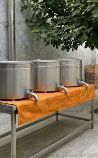 دیگ صنعتی ۳۵ کیلو برای پخت انبوه غذا مدل 350 نفره