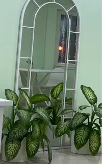 آینه قدی دور فلزی نو قد آینه ۲ متر