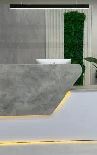 کانتر پذیرش MDF مدرن ال شکل