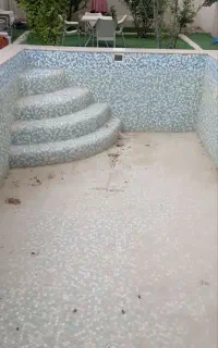 شستشوی استخر با مواد درجه یک