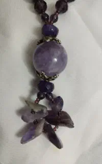 گردنی رو مانتویی با سنگ و مروارید