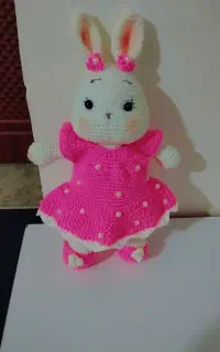 عروسک بافتنی خرگوش