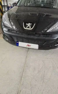 207 سقف فلز tu5 دنده مشکی