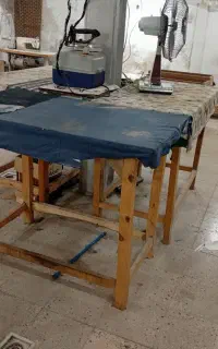 میز اتو نیمکت چرخ خیاطی وجعبه کار