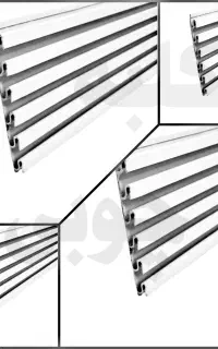 پنل کرکره ای آلومینیومی رخت آویز شیار دار چوب لباس