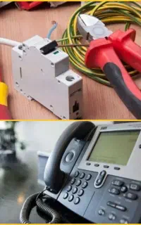 برقکاری و رفع اتصالی برق، خرابی تلفن ADSL سانترال