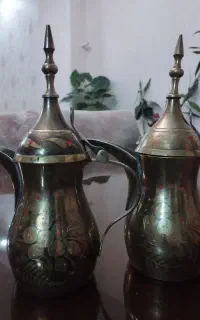 جفت دله (قوری عربی) برنجی قلمزنی مشبک کاری اصفهان