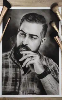 سیاه قلم چهره