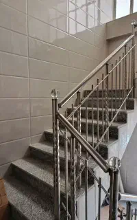 نرده پله استیل