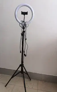 پایه دوربین رینگ لایت دار