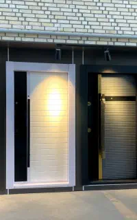 modern sefi مدرن شیشه سفید درب ضدسرقت و لاکچری lux