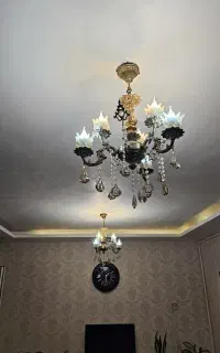 لوستر5شاخه برنز