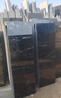 سنگ نما ساختمان مشکی کم خط