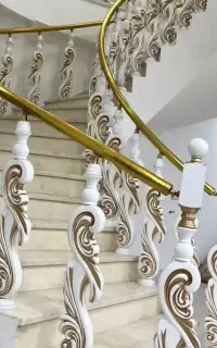 نرده پلیمری کد ۱۰۲ سفید