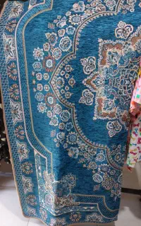 روفرشی سه متری مخمل و زری دار پتو کودک وغیره