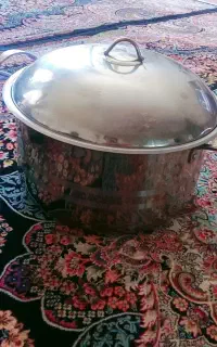 قابلمه استیل بزرگ اندازه ی دهانه ۳۸