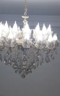 لوستر ۱۵ شاخه برنجی