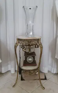 میز دو طبقه برنز سنگین وزن