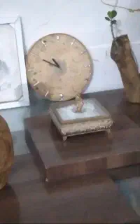 فروشی.ساخت گلدان وساعت چوبی