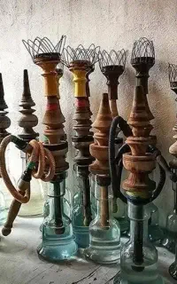 قلیان چوبی جا افتاده طعم فوق العاده
