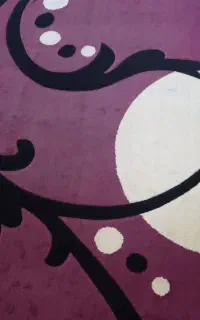 فرش فانتزی بنفش سایز۱۵۰در۲۲۰ بدون ایراد