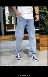 شلوار جین نیم بگ