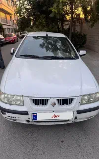 سمند سفید ۸۹ دوگانه سوز شرکتی