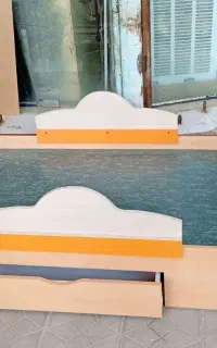 تخت خواب یک‌نفره MDF با کشو سالم